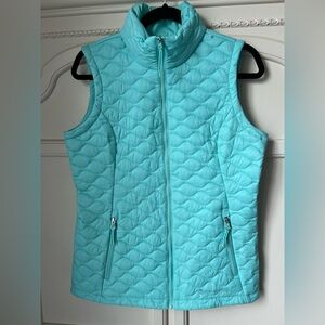 Free Country Women's Aqua Turquoise Quilted Vest Small